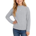 thumbnail image 6 of Cotton Long Sleeve Pullover Shirts for Girls Mock Neck Teen Pullover Tops Turtleneck Warm and Soft Comfortable Loose Fit Casual Tops Basic Tees Fall Winter Clothes 5-14 Years, 6 of 8