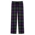 thumbnail image 6 of Mens Plaid Pajama Pants Cozy Lounge Baggy Lightweight Sleepwear Comfy Pjs Trousers Fall Winter Pj Bottoms with Pockets & Drawstring, 6 of 6