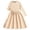 Beige, variant on JUMEYU Little Girls Ribbed Knit Dress Round Neck Long Sleeve Waist Casual Solid Color Dresses 3T 4T (Beige,3-4 Years)