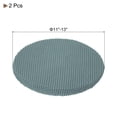 thumbnail image 2 of 2 Pack Round Bar Stool Covers Dia.11"-16", Non-slip Round Seat Cushions for Chairs Stool Slipcovers Green, 2 of 6