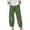 Army Green, variant on HomeGardon Linen Pants Women,Pants for Women,Women Fashion Casual Printing Pocket Fold Loose Full Length Pants,S-XXL