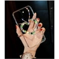 thumbnail image 3 of Compatible with iPhone 14 Clear Case Love Heart Cute Bling Diamond Glitter Rhinestone Sparkle Shiny Bumper Design Soft Silicone Luxury Fashion Protective Transparent Phone Case, 3 of 7