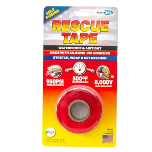 Seal It Services 198954 Ruban de Secours, Rouge - 1 Po x 12 Pi