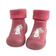 thumbnail image 3 of Fshinging Baby Boys Girls Sock Shoes Non- Knit Solid Warm Prewalker Slippers Sneakers, 3 of 3