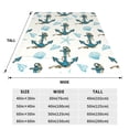 thumbnail image 3 of Vsdgher Anchors And Shells Ultra-Soft Micro flannel Blanket Throw Blankets for Couch Sofa, Bed (4 sizes)-60"x50", 3 of 7