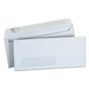 Peel Seal Strip Business Envelope, #10, Square Flap, Self-Adhesive Closure, Lower Left Window, 4.13 x 9.5, White, 500/Box