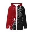 thumbnail image 6 of Zedker Women's Plus Size Zip Up Jacket Drawstring Graphic Hoodies Casual V Neck Sport Sweatshirts Fall Y2K Clothes, 6 of 7