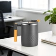 thumbnail image 4 of Clearance Under $6 Dark Gray Double Wall Vacuum Insulated Coffee Mug, 450ml Stainless Steel Travel Cup with Lid and Handle, 4 of 5