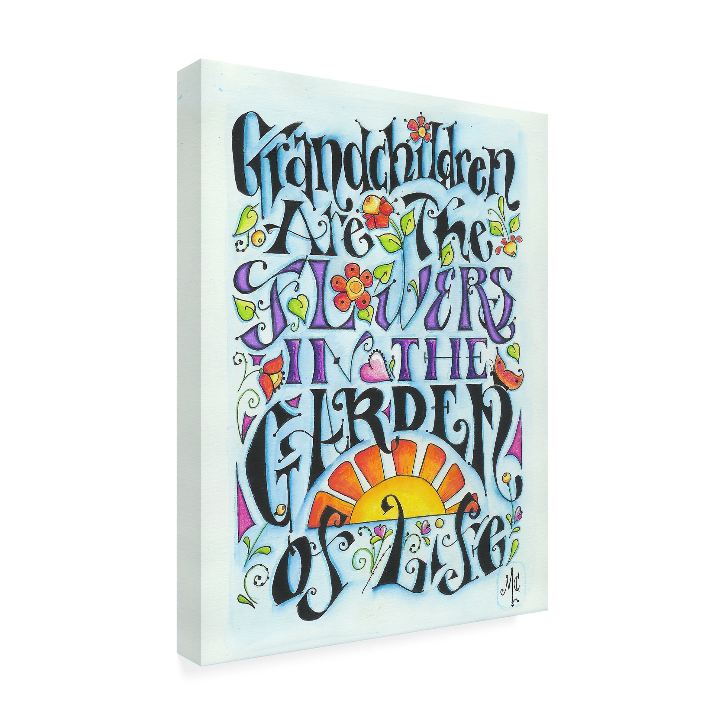 Trademark Fine Art 'Grandchildren' Canvas Art by Maureen Lisa Costello
