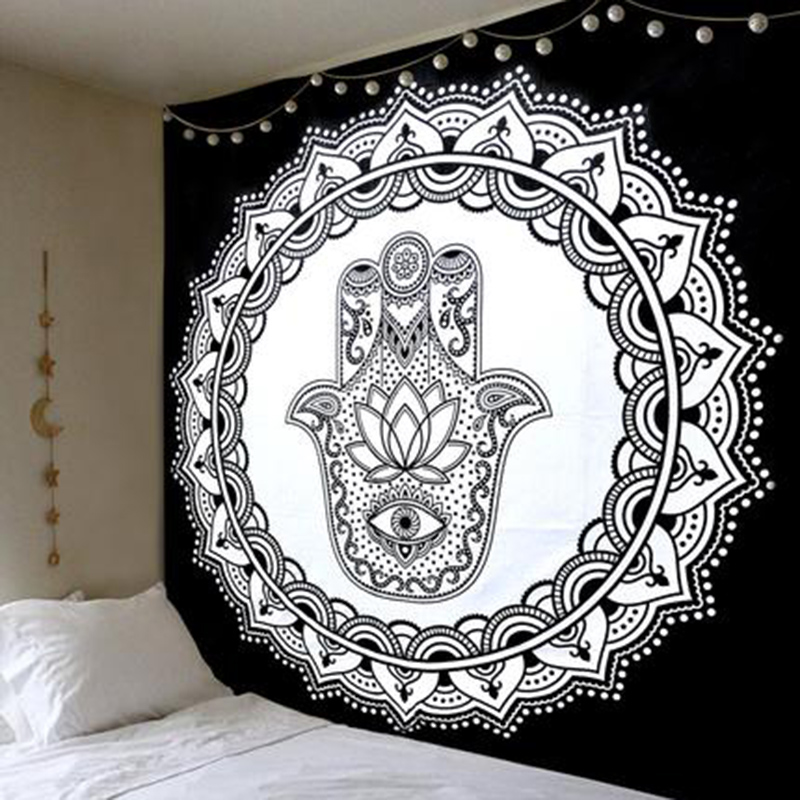 Details about  / Indian Mandala Tapestry Bohemian Hippie Wall Hanging Decor Queen Bedspread Throw