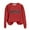 Red 02, variant on DeHolifer Mama Sweatshirts for Women Plus Size Letter Print Fall Trendy Crewneck Sweatshirt Long Sleeve MAMA Graphic Pullover Tops Gray M