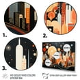 thumbnail image 3 of Designart "New York City Midcentury composition III" City New York Floater Framed Wall Decor, 3 of 7