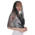 thumbnail image 1 of Mantilla Veils Catholic Head Scarf Spanish Mantillas for Church Women Black, 1 of 4