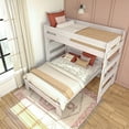 thumbnail image 6 of Max & Lily Solid Wood Bunk Bed, L-Shaped Twin over Full Size Bed Frame for Kids Modern Farmhouse, 6 of 10
