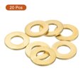 thumbnail image 3 of Uxcell M14 Flat Washer, 20 Pack Brass Ring Washers 28mm OD 2.5mm T Sealing Gasket Ring, 3 of 6