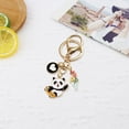thumbnail image 4 of Xinyolin New Year Keychain Panda Heart Pendant Best Wishes Polished Lobster Clip Lightweight Shoulder Bag Schoolbag Decoration Pendant Keyring, 4 of 8