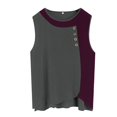 thumbnail image 5 of Tank Top for Women Linen, Summer Comfy Casual 2026 Loose Lightweight Sleeveless Shirts, Grey L, 5 of 8