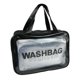 thumbnail image 1 of S/M/L 3 tamaños de mujer de gran capacidad PU mate impermeable bolsa de cosméticos bolsa de almacenamiento de cosméticos de viaje bolsa transparenteNegro22x13.5x7cm Deng Xun unisex, 1 of 2