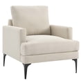 thumbnail image 2 of Modway Evermore Upholstered Fabric Armchair in Beige, 2 of 8