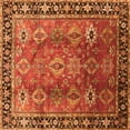thumbnail image 1 of Ahgly Company Indoor Square Oriental Orange Traditional Area Rugs, 4' Square, 1 of 4
