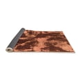 thumbnail image 2 of Ahgly Company Indoor Square Abstract Orange Modern Area Rugs, 3' Square, 2 of 4
