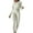 White, variant on Wyongtao Women's Workout Tracksuit 2 Piece Outfits Long Sleeve Crop Top High Waist Legging Pants Set,White S
