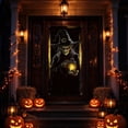 thumbnail image 3 of Halloween Witch Vampire Door Cover Banner Spooky Gothic Polyester Door Decor for Halloween Party ghost house Home Porch Indoor Outdoor Decorations, 3 of 7