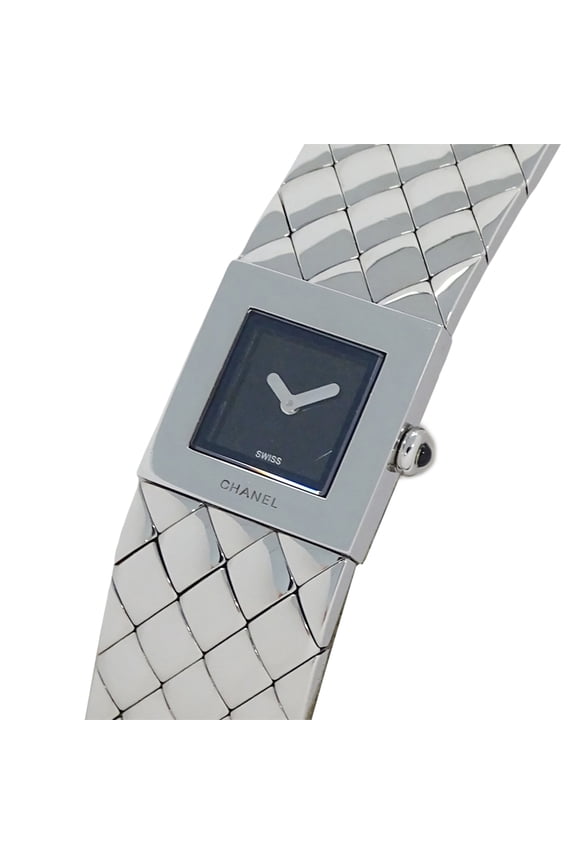 Pre-Owned Chanel women's watch, brand name, Matelass, quartz, stainless steel (SS), H0009,...