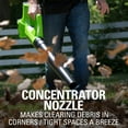 thumbnail image 4 of Greenworks 24V 330 CFM 100 mph Cordless Leaf Blower with 2.0 Ah Battery and Charger, 2403502AZ, 4 of 9