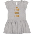 thumbnail image 3 of Inktastic Thanksgiving I Yam What I Yam Funny Girls Toddler Dress, 3 of 5