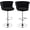 Black, variant on LinkRomat Velvet Bar Stools Set of 2,Swivel Counter Height Bar Stools with Backrest and Footrest,for Kitchen Island Dining Chairs,Pink