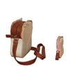 thumbnail image 5 of SET de 2 Piezas: BOLSA y MONEDERO en forma de SÁNDWICH, Bandolera, Cross-Body, Diseño con forma de Comida, Correa Ajustable, Color Beige y Crema, Moda Kawaii, novedoso y encantador., 5 of 5