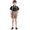 Black, variant on Boys Summer Outfits Short Sleeve Shirt and Suspender Shorts with Bow Tie Sizes 4 Years