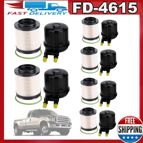 6X FD-4615 Fuel Filter For 2011-2016 6.7L Diesel F250 F350 F450 F550