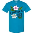 thumbnail image 3 of Inktastic Louisiana Girl Magnolia Flowers and Leaves T-Shirt, 3 of 5