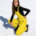 thumbnail image 7 of Huankd Womens Snow Bib Waterproof Insulated Overalls Winter Athletic Ski Pants Windproof Ripstop Warm Snowboarding Snowsuit Yellow 5XL, 7 of 7