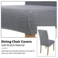 thumbnail image 7 of Smiry 2 Pack Chair Covers for Dining Room, Stretch Chair Protector Slipcovers, Light Grey, 7 of 7