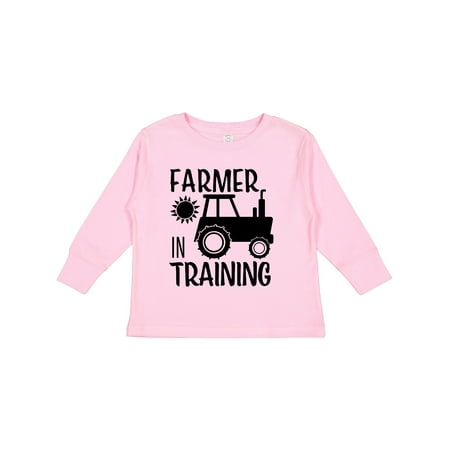

Inktastic Farmer in Training Tractor Design with Sun Gift Toddler Boy or Toddler Girl Long Sleeve T-Shirt
