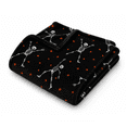 thumbnail image 3 of Zydvens Halloween Lounge Flannel Throw Blanket 60x70 Inch - Assorted Spooky Whimsical Classic Patterns Super Soft Plush Microfiber Fleece Cozy Couch Cover for Holiday Surprise Gift, 3 of 4