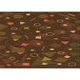 thumbnail image 1 of Ahgly Company Machine Washable Indoor Rectangle Transitional Mahogany Brown Area Rugs, 2' x 3', 1 of 7
