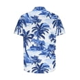 thumbnail image 5 of Donemore Men's Tropical Hawaiian Print Short Sleeve Button-Down Shirt Casual Vacation Resort Style Breathable Cotton Shirt with Loose Fit Trendy Men's Apparel, 5 of 5