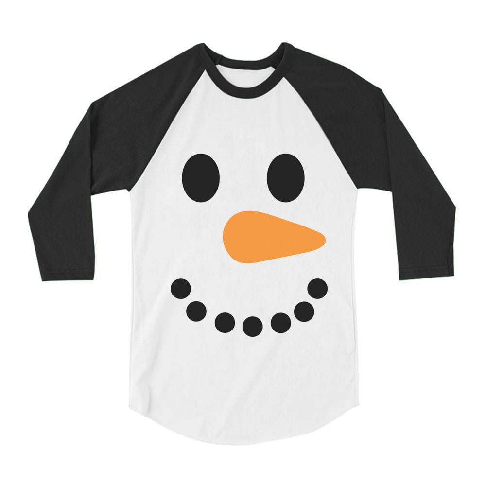 Up to Snow Good Funny Holiday Tee Winter Tee Christmas Shirt Kids' T-Shirts Snowman Shirt Long Sleeved T-Shirt Trouble Maker
