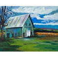 thumbnail image 2 of Beauchamp, Andy 18x15 Black Ornate Wood Framed with Double Matting Museum Art Print Titled - Old Barn, 2 of 4
