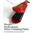 thumbnail image 4 of Rizador de cerámica MBHAIR para peinados esponjosos, rizador de pelo ondulado, rizador de cerámica antiestático con temperatura ajustable (rojo), 4 of 5