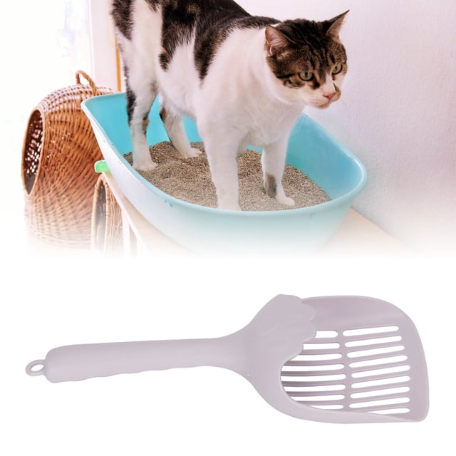 Pala Para Para Gatos Pp, Pala Para Excrementos De Gato Con Borde Redondeado De Moda Simple Y Ergonómico