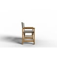 thumbnail image 3 of Directeur Teak Outdoor Folding Armchair in Taupe Dura-Sling Fabric, 3 of 5