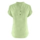 thumbnail image 5 of Camiseta informal de mujer con cuello en V y color liso - Tejido transpirable para el verano, fácil de combinar con vaqueros/pantalones, 5 of 5