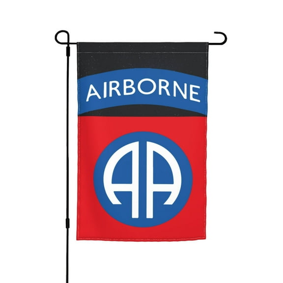 82nd Airborne Logo Garden Flag 12x18 Inch Indoor Balcony Courtyard Outdoor Decorative Flag