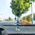 thumbnail image 1 of Adorno colgante de coche con mal de ojo azul, para espejo retrovisor, protección contra el mal de ojo y amuleto de buena suerte, decoración para colgar en la ventana, 1 of 5