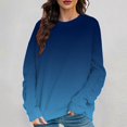 thumbnail image 2 of Vedolay Trendy Tops for Women Hoodies for Women Basic Long Sleeve Hoodies Relaxed Fitted Sweatshirts Oversized Pullover Tops with Pocket,Blue XL, 2 of 3
